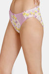Zivame Retro Vibes Low Rise Full Coverage Bikini Panty - Violet Tulle — thumbnail 4